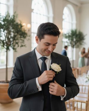 Poppy Buttonhole
