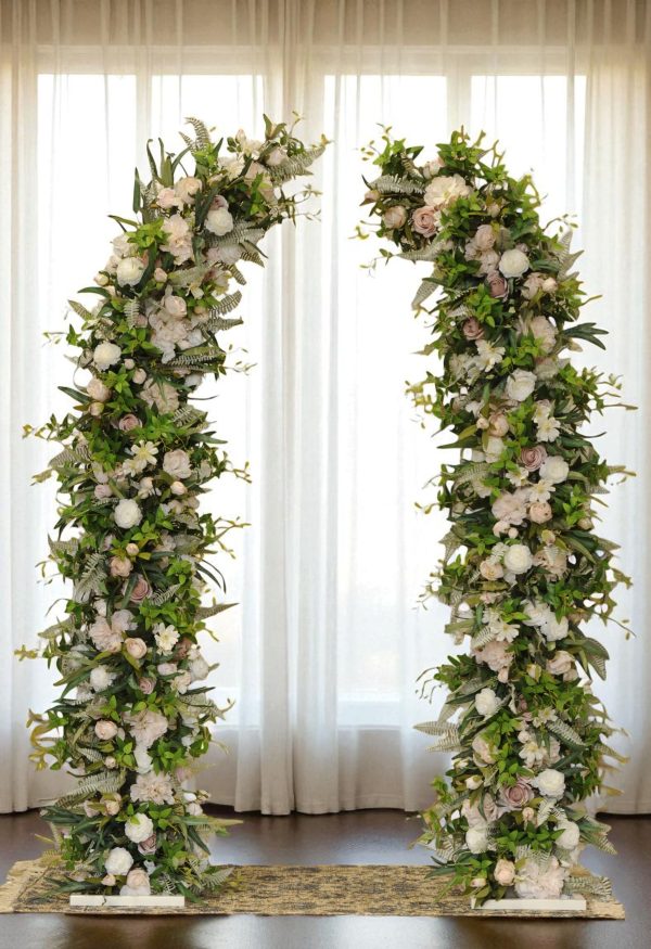 Olivia Floral Pillars