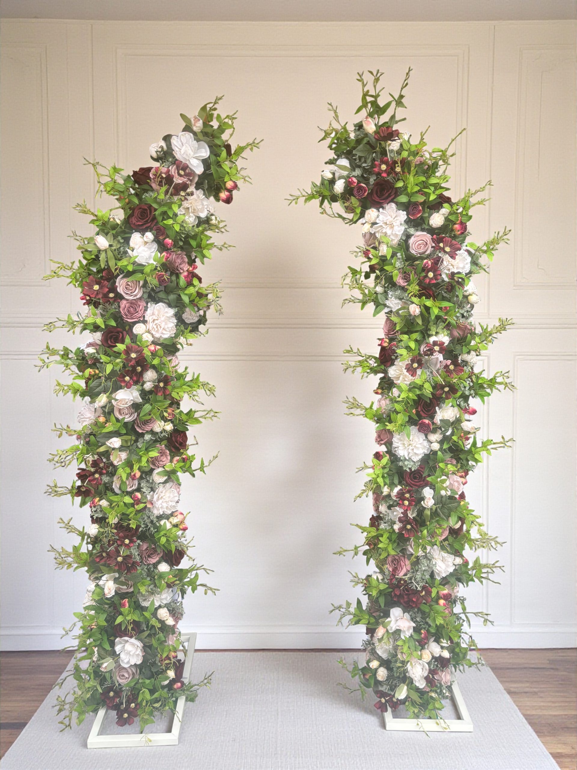 Leah Floral Pillars
